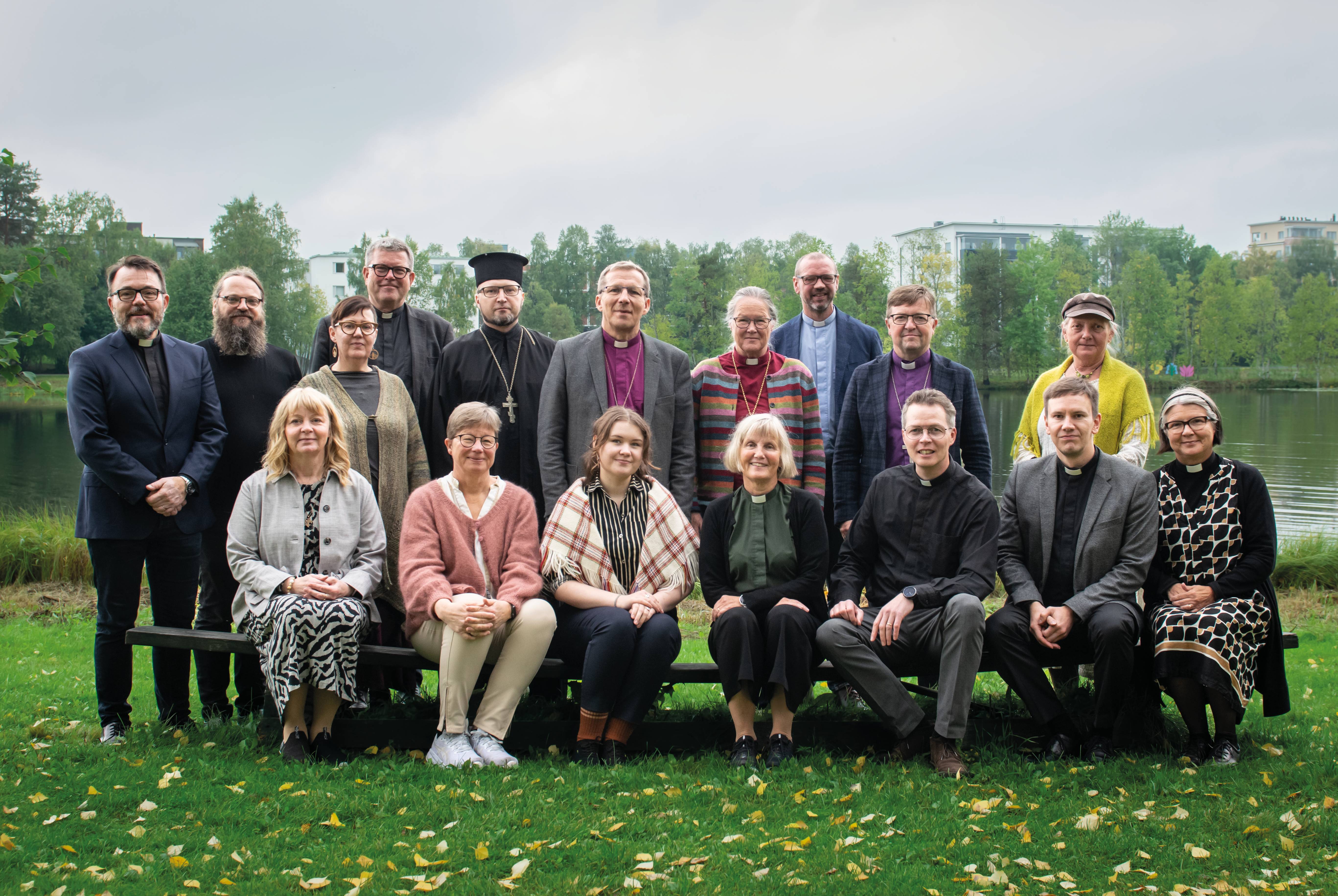Pohjoismainen kirkollisen yhteistyöverkoston edustajat ryhmäkuvassa Rovaniemellä.