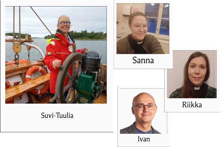 Suvi-Tuulia Raittinen, Sanna Maunu, Riikka Herrala ja Ivan Besedin.