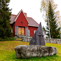 Pinsiön kirkko Pinsiön kirkko.
