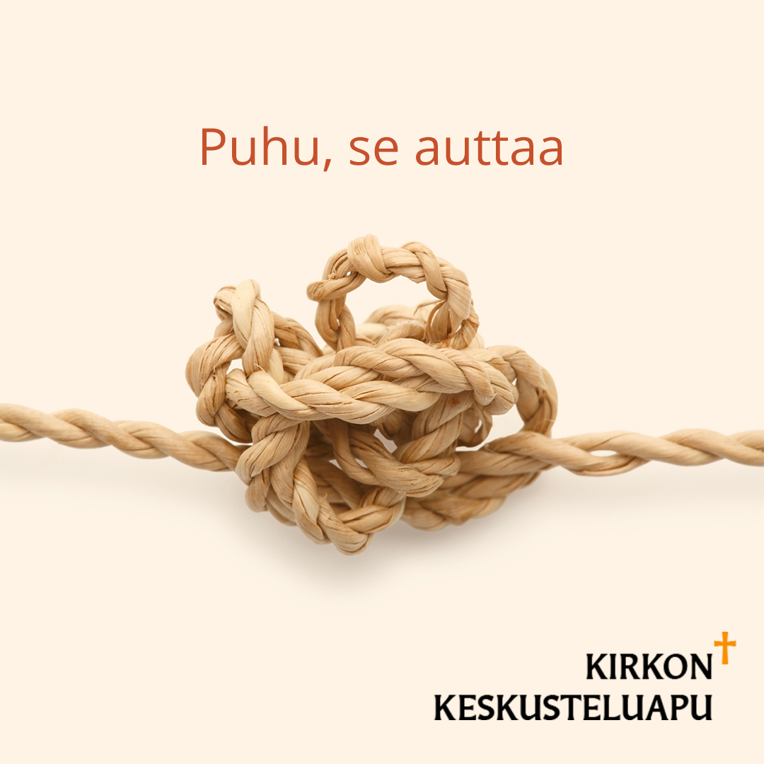 Kirkon keskusteluavun logo.