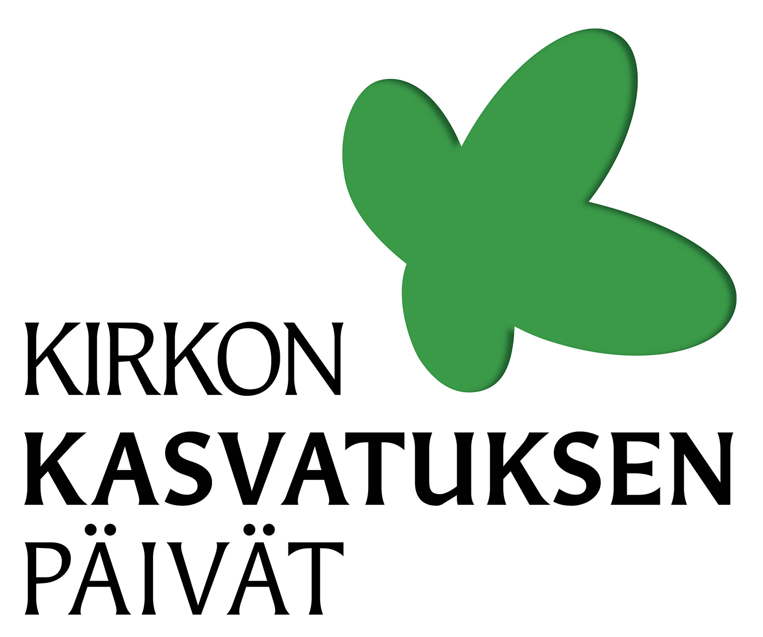 Teksti: Kirkon kasvatuksen päivät 2022. Kuvana: kyljellään oleva risti.