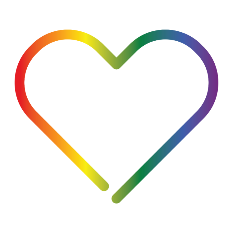 Nokia Pride-messu sydän pride-väreissä
